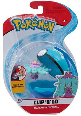 Pokémon Clip 'N' Go - Totodile + Dive Ball