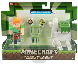 Minecraft 3.25" Alex & Llama Deluxe Figure