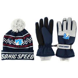 Sonic Speed Youth Beanie & Ski Glove Set