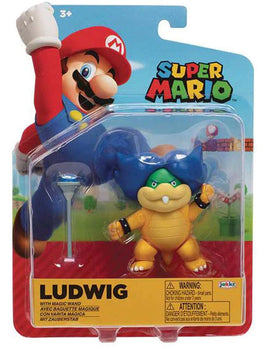 Super Mario Bros Ludwig with Magic Wand 4" Figure