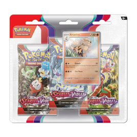 Pokemon TCG Scarlet & Violet 3-Pack Blister (Arcanine)