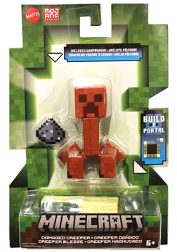 Minecraft 3.25" Damaged Creeper Figure