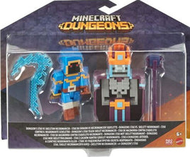 Minecraft Dungeons 3.25" Stax Vs. Skeleton Necromancer Deluxe Figure
