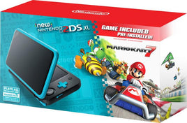 New Nintendo 2DS XL w/Mario Kart 7 (Black/Turquoise) (Complete in Box)