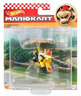 Hot Wheels Mario Kart Gliders (Bowser Standard Kart + Bowser Kite)