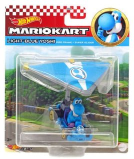 Hot Wheels Mario Kart Gliders (Light-Blue Yoshi Pipe Frame + Super Glider)