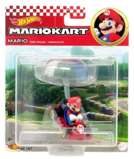 Hot Wheels Mario Kart Gliders (Mario Pipe Frame + Parachute)