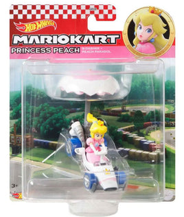Hot Wheels Mario Kart Gliders (Princess Peach B-Dasher + Peach Parasol)