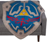 The Legend of Zelda: Hylian Shield Plush Throw Blanket
