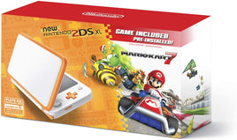 New Nintendo 2DS XL w/Mario Kart 7 (White/Orange) (Complete in Box)