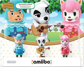 Animal Crossing Cyrus, K.K. Slider, Reese Amiibo Triple Pack