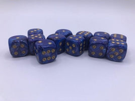 Chessex Dice Lustrous Purple/Gold 12-Die Set