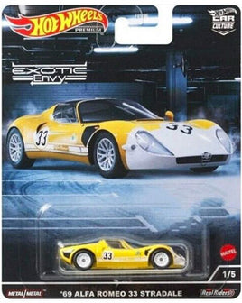 Hot Wheels Premium Exotic Envy '69 Alfa Romeo 33 Stradale