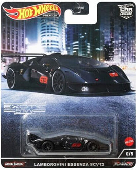 Hot Wheels Premium Exotic Envy Lamborghini Essenza SCV12 (Black)