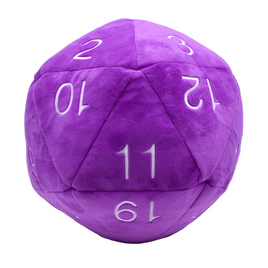 Ultra Pro Plush: Jumbo D20 Novelty Dice (Purple/White)