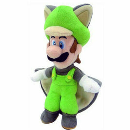 Super Mario All Star Collection Flying Squirrel Luigi 9" Plush Toy