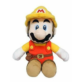 Super Mario Bros All Star Collection Builder Mario 9.5″ Plush Toy