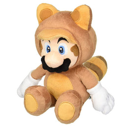 Super Mario Bros All Star Collection Tanooki Mario 9″ Plush Toy