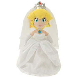 Super Mario Bros All Star Collection Wedding Peach 16″ Plush Toy
