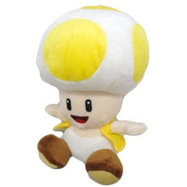 Super Mario Bros Series Yellow Toadstool 8" Plush Toy