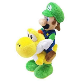 Super Mario Bros All Star Collection Luigi riding Yoshi 8″ Plush Toy