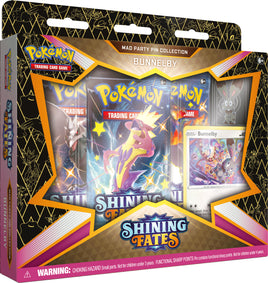 Pokemon TCG Shining Fates Mad Party Bunnelby Pin Collection
