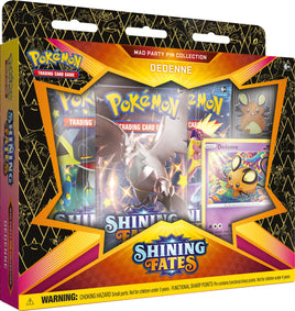 Pokemon TCG Shining Fates Mad Party Dedenne Pin Collection