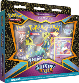 Pokemon TCG Shining Fates Mad Party Polteageist Pin Collection