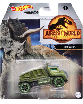 Hot Wheels Character Cars Jurassic World (Triceratops)