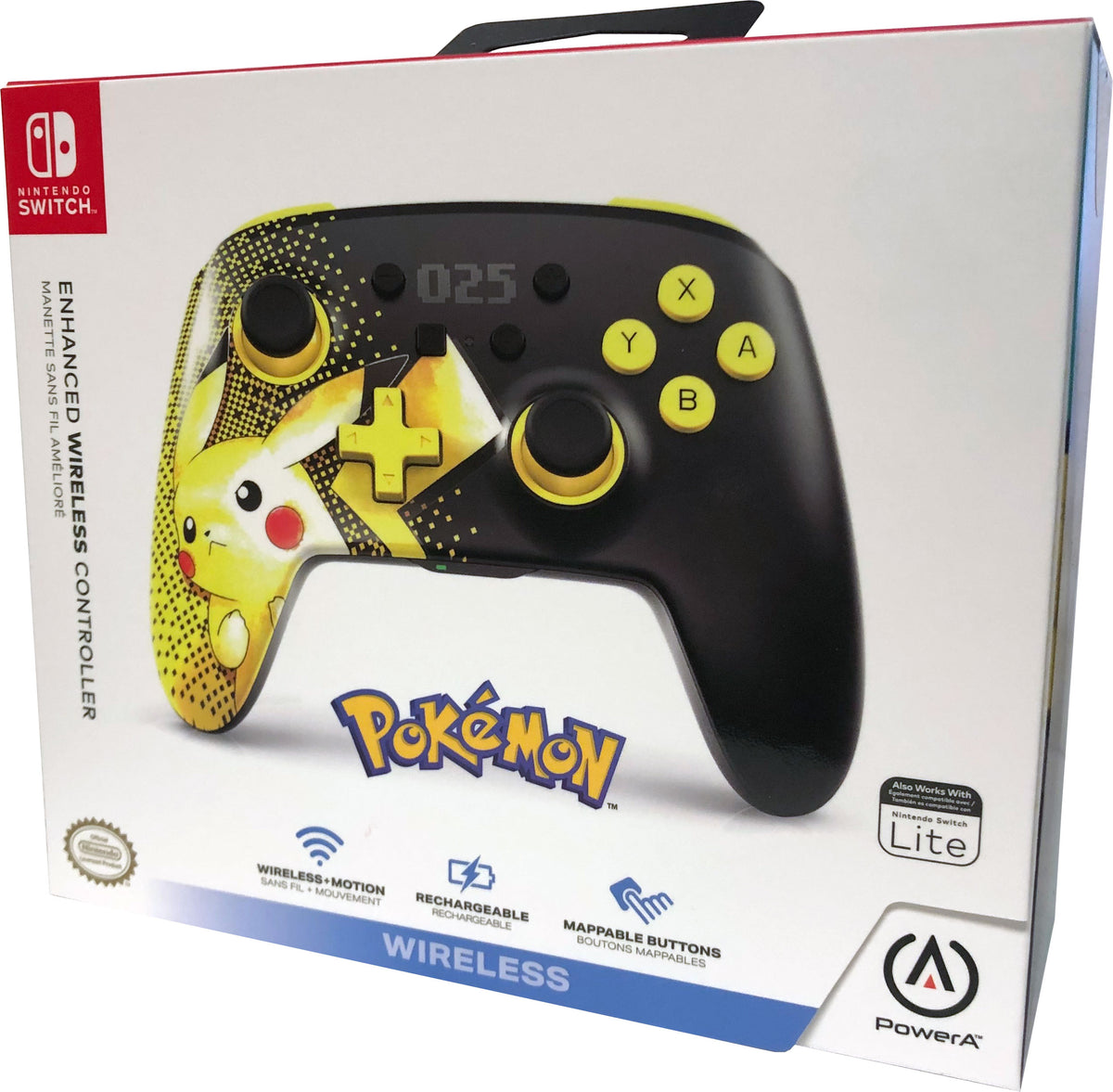 Enhanced Wireless Controller (Pikachu 025) For Switch| Microplay Newmarket