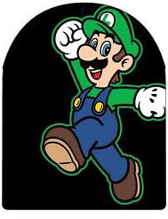 Super Mario Luigi Beanie (Black)