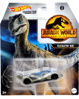 Hot Wheels Character Cars Jurassic World (Velociraptor 'Blue')