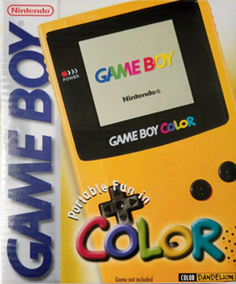 Game Boy Color Console (Dandelion) (Complete in Box
