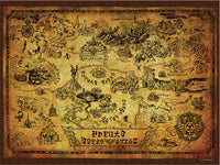 The Legend of Zelda: Hyrule Map 550 Piece Puzzle
