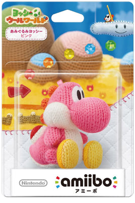 Yoshi's Woolly World Pink Yoshi Amiibo (Import)