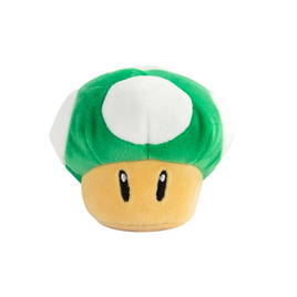 Super Mario Bros Club Mocchi Mocchi Mini 1up Mushroom 4" Plush Toy