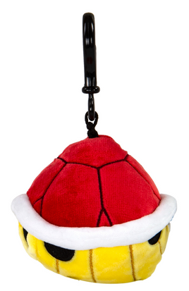 Super Mario Kart Club Mocchi Mocchi Red Shell Clip On 4" Plush Toy