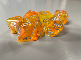 Little Dragon Nebula Dice Amber