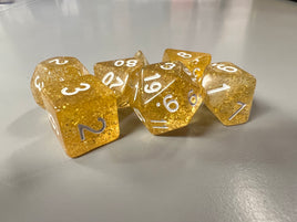 Little Dragon Glitter Dice Gold