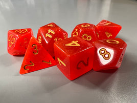 Little Dragon Intensive Glitter Dice Royal Red