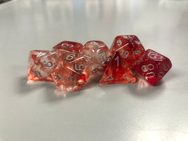 Chessex Dice Nebula Red/Silver 7-Die Set