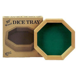Dice Tray 10" Wood