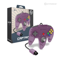 Wired Captain Premium Controller (Amethyst Purple) for N64