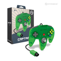 Wired Captain Premium Controller (Lime Green) for N64