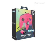 Wired Captain Premium Controller (Princess Pink) for N64