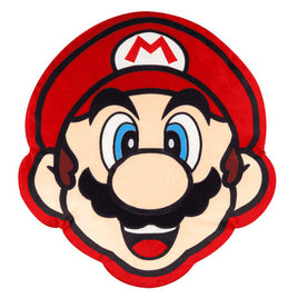 Super Mario Bros Club Mocchi Mocchi Mario Face 15" Plush Toy