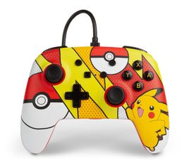 PowerA Enhanced Wired Controller (Pikachu Pop Art) For Switch (Pre-Owned)