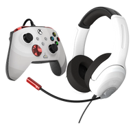 Airlite Wired Headset & Rematch Wired Controller for Xbox (White)