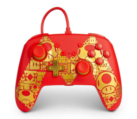 Enhanced Wired Controller (Golden Mario M) For Switch