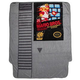 Super Mario NES Cartridge Plush Throw Blanket